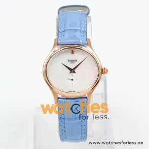 Alternative view of Tissot Women’s Quartz Swiss Made Sky Blue Leather Strap Mother Of Pearl Dial 32mm Watch T103.310.36.111.01-1 (Shelf Leftover)