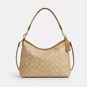 COACH Ladies Laurel Shoulder Bag in Signature Canvas CR149
