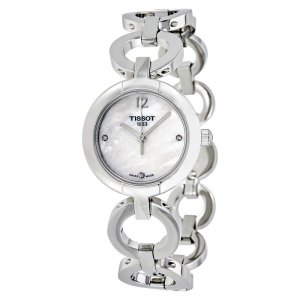 TISSOT Women’s Swiss Made Quartz Silver Stainless Steel Mother Of Pearl Dial 28mm Watch T084.210.11.116.01 (Without Tag)