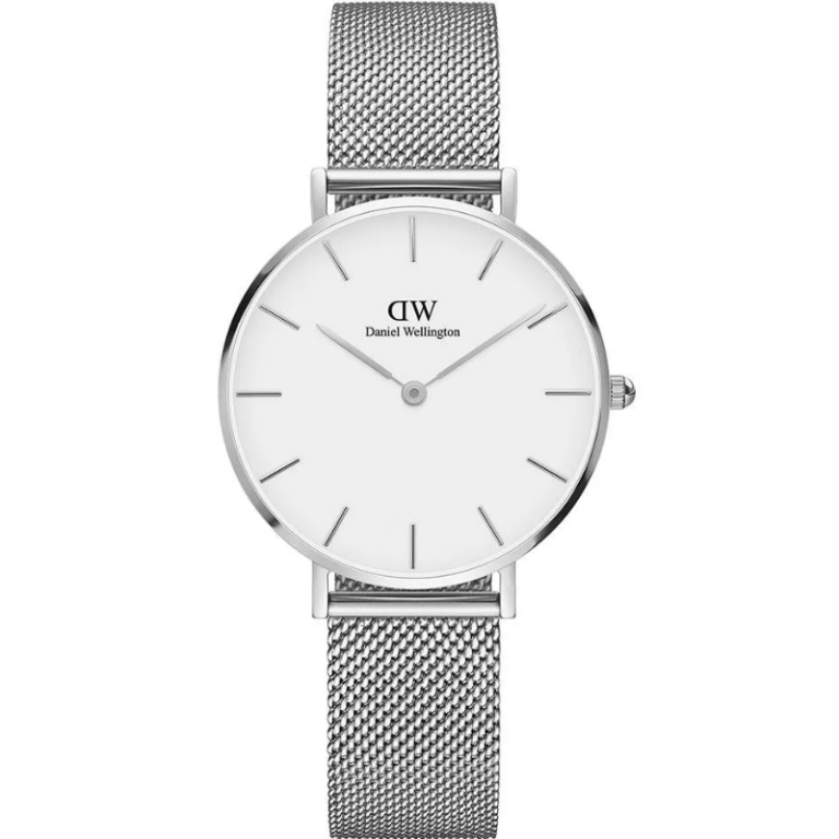 Daniel Wellington Women’s Quartz Silver Stainless Steel White Dial 32mm Watch DW00100164 (Without Tag)