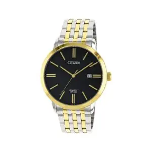 Citizen Men's Quartz Two-Tone Stainless Steel Black Dial 42mm Watch DZ0004-54E