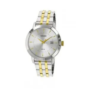 Citizen Men's Quartz Two-Tone Stainless Steel Silver Dial 42mm Watch DZ0014-51A