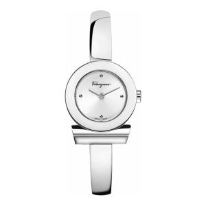 Salvatore Ferragamo Women’s Quartz Silver Stainless Steel Silver Dial 22mm Watch FQ5010013 (Without Tag)