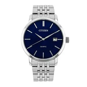 Citizen Men's Quartz Silver Stainless Steel Blue Dial 42mm Watch DZ0040-51L