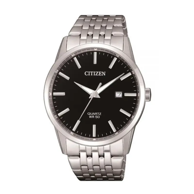 Citizen Men's Quartz Silver Stainless Steel Black Dial 39mm Watch BI5000-87E