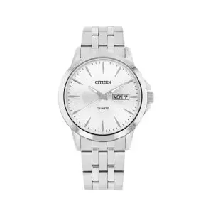 Citizen Men's Quartz Silver Stainless Steel Silver Dial 42mm Watch DZ5000-58A