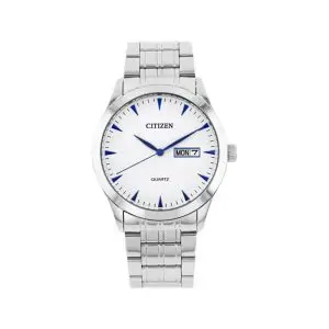 Citizen Men's Quartz Silver Stainless Steel White Dial 40mm Watch DZ5010-54A