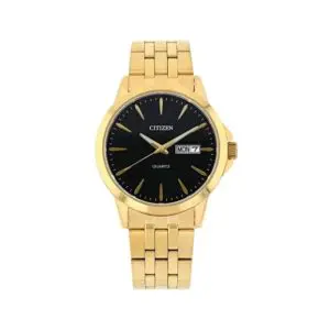 Citizen Men's Quartz Gold Stainless Steel Black Dial 42mm Watch DZ5002-52E