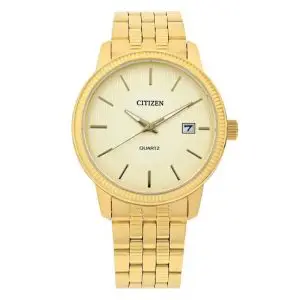 Citizen Men's Quartz Gold Stainless Steel White Dial 41mm Watch DZ0052-51P