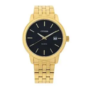 Citizen Men's Quartz Gold Stainless Steel Black Dial 41mm Watch DZ0052-51E