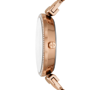 Alternative view of Armani Exchange Women’s Quartz Rose Gold Stainless Steel Red Dial 36mm Watch AX5912 (Without Tag)