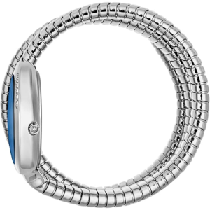 Alternative view of Just Cavalli Women’s Quartz Silver Snake Stainless Steel Blue Dial 22mm Watch JC1L228M0025
