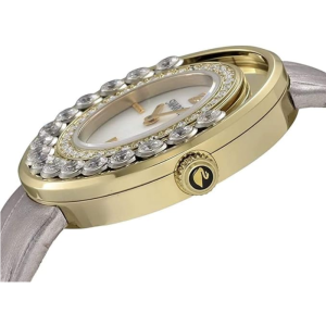 Alternative view of SWAROVSKI Women’s Swiss Made Quartz Beige Leather Strap White Dial 35mm Watch 5027203 (Without Tag)
