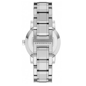 Alternative view of Burberry Women’s Swiss Made Quartz Silver Stainless Steel Grey Check Stamped Dial 34mm Watch BU9143
