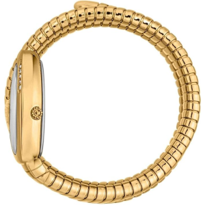 Alternative view of Just Cavalli Women’s Quartz Gold Snake Stainless Steel Silver Dial 22mm Watch JC1L230M0035