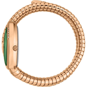 Alternative view of Just Cavalli Women’s Quartz Rose Gold Snake Stainless Steel Green Dial 22mm Watch JC1L230M0055