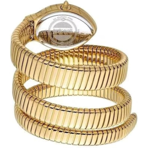 Alternative view of Just Cavalli Women’s Quartz Gold Snake Stainless Steel Red Dial 22mm Watch JC1L248M0035