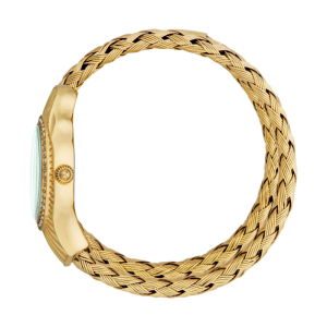 Alternative view of Just Cavalli Women’s Quartz Gold Snake Stainless Steel Green Dial 23mm Watch JC1L305M0035 (Shelf Leftover)
