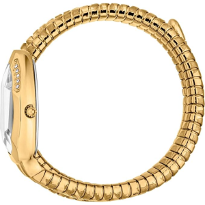 Alternative view of Just Cavalli Women’s Quartz Gold Snake Stainless Steel Gold & Crystal Dial 22mm Watch JC1L226M0025