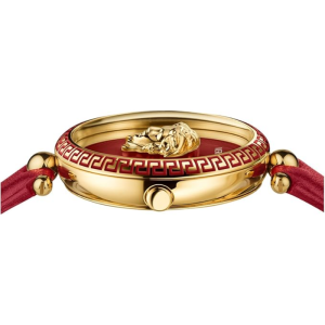 Alternative view of Versace Palazzo Women’s Quartz Swiss Made Red Leather Strap Red Dial 39mm Watch VCO120017 (Shelf Leftover)