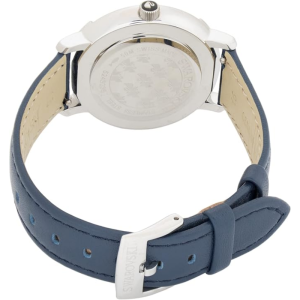Alternative view of SWAROVSKI Women’s Swiss Made Quartz Blue Leather Strap Silver Dial 34mm Watch 5243038 (Without Tag)