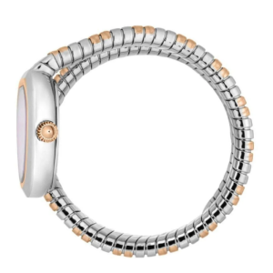 Alternative view of Just Cavalli Women’s Quartz Two-Tone Snake Stainless Steel White Dial 23mm Watch JC1L222M0065