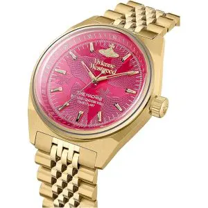 Alternative view of Vivienne Westwood Women’s Quartz Swiss Made Gold Stainless Steel Pink Dial 39mm Watch VV251RRGD