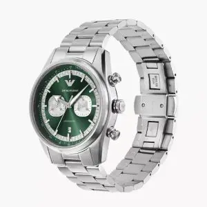 Alternative view of Emporio Armani Men’s Quartz Silver Stainless Steel Green Dial 42mm Watch AR11637 (Without Tag)