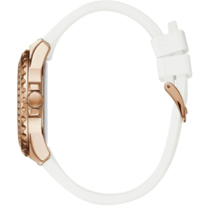 Alternative view of Guess Women’s Quartz White Rubber Strap White Dial 40mm Watch W0846L5 (Without Tag)
