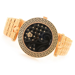 Alternative view of Versace Women’s Quartz Swiss Made Rose Gold Stainless Steel Black Dial 40mm Watch VK7310015 (Without Tag)