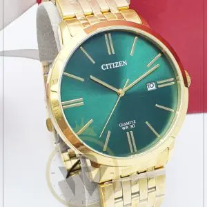 Alternative view of Citizen Men's Quartz Gold Stainless Steel Green Dial 42mm Watch DZ0002-50X