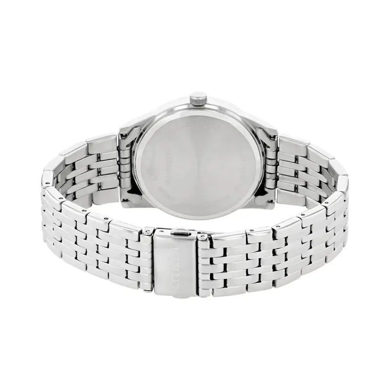 Citizen Men's Quartz Silver Stainless Steel Black Dial 39mm Watch BI5000-87E - Image 3