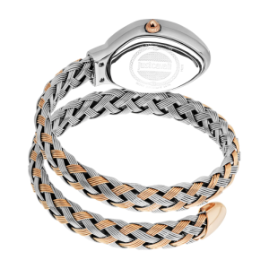 Just Cavalli Women’s Quartz Two-Tone Snake Stainless Steel Silver Dial 22mm Watch JC1L264M0075 - Image 3