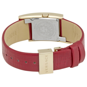 Versace Women’s Quartz Swiss Made Red Leather Strap Red Dial 21mm Watch VELU00319 (Shelf Leftover) - Image 3