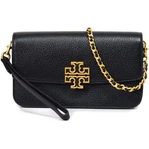 Tory Burch Britten Chain Wallet with Wrislet Black 141012