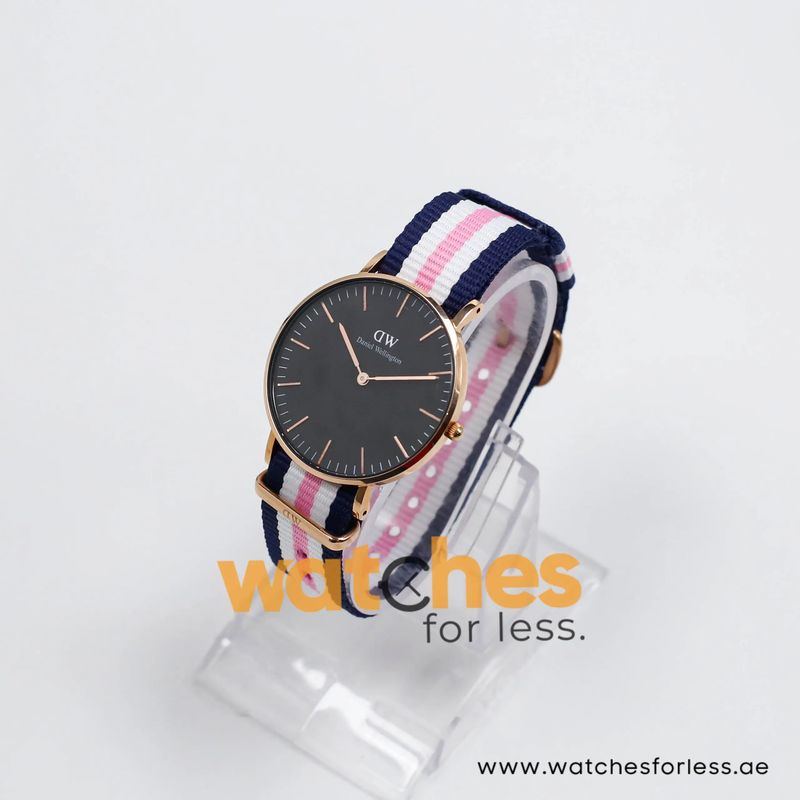 Daniel Wellington Women’s Quartz Multi Nylon Strap Black Dial 36mm Watch DW00100148 (Shelf Leftover) - Image 6