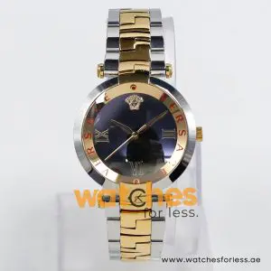 Versace Women’s Quartz Swiss Made Two-tone Stainless Steel Miror Dial 35mm Watch VAI200016 (Shelf Leftover)