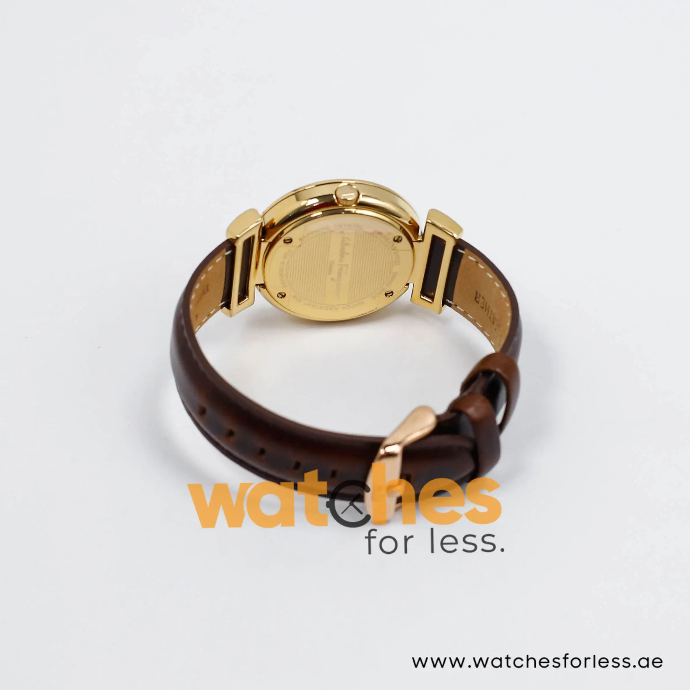 Ferragamo Women's Swiss Made Quartz Dark Brown Leather Strap Brown Dial 37mm Watch FQ4080013 (Shelf Leftover) - Image 10
