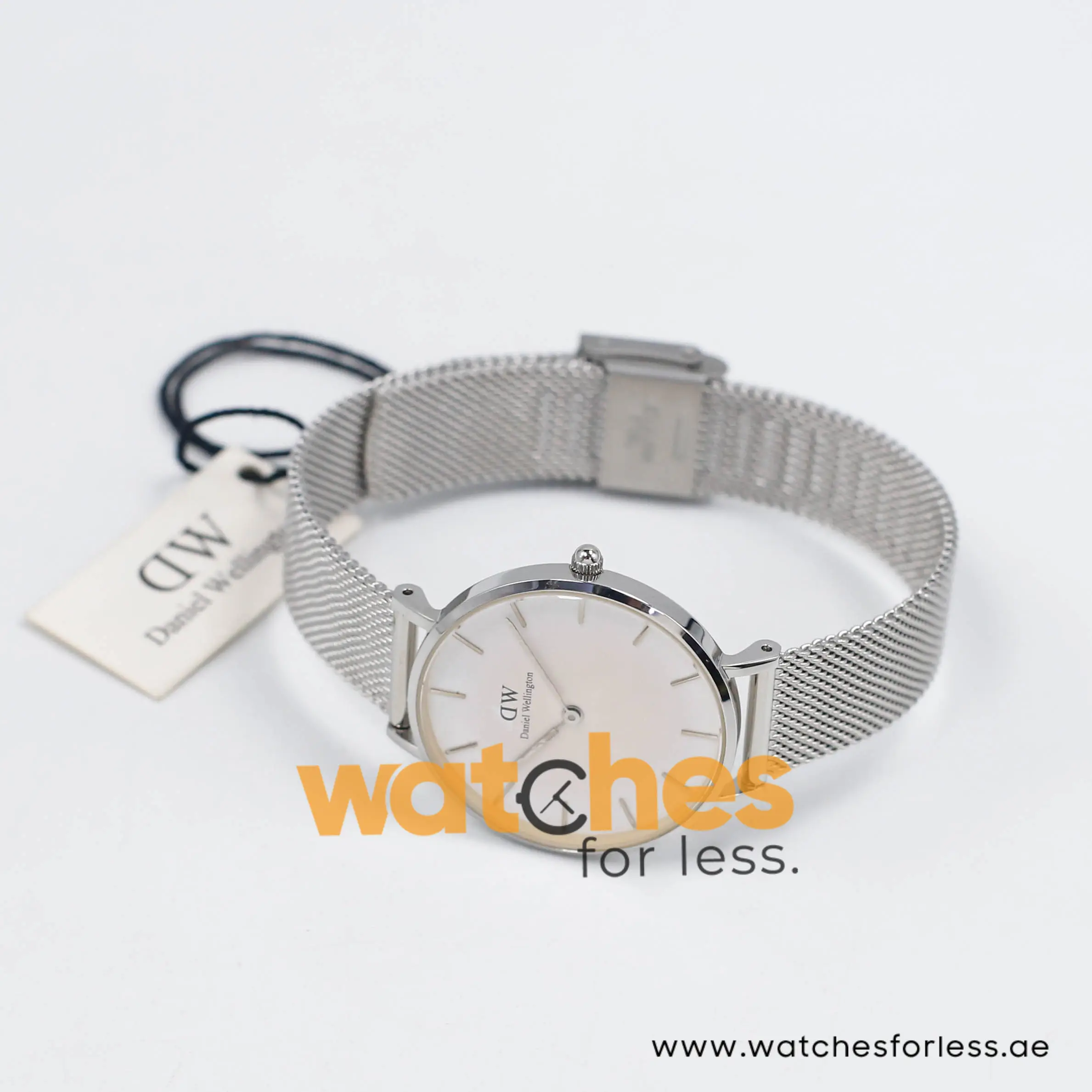 Daniel Wellington Women’s Quartz Silver Stainless Steel White Dial 32mm Watch DW00100164-1 (Shelf Leftover)