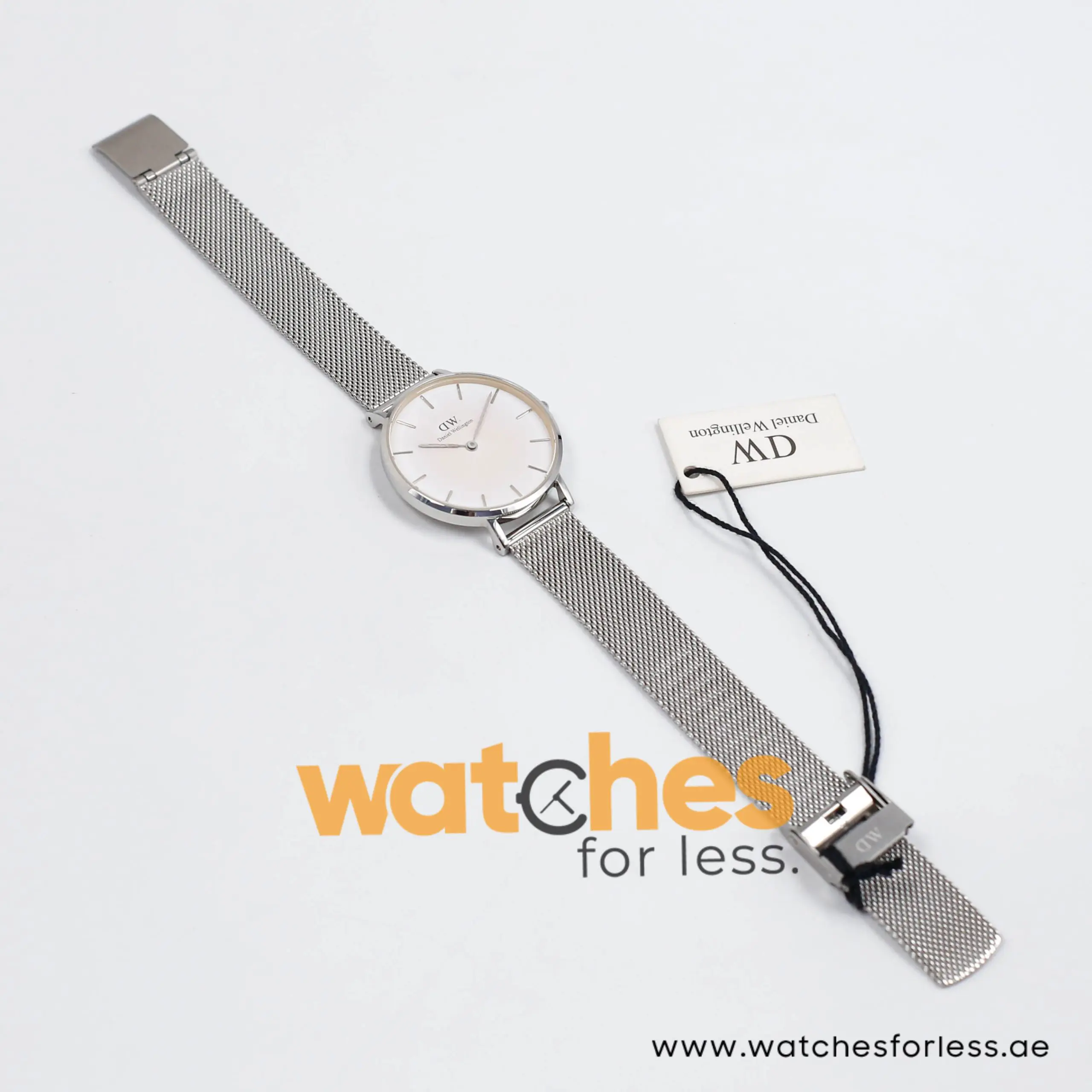 Daniel Wellington Women’s Quartz Silver Stainless Steel White Dial 32mm Watch DW00100164-1 (Shelf Leftover)