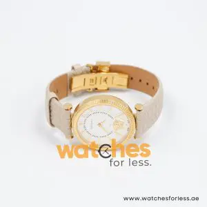 Alternative view of Versace Women’s Quartz Swiss Made Cream Leather Strap White Dial 38mm Watch VQG030015 (Shelf Leftover)