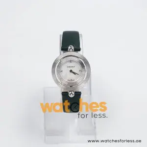 Versace Women’s Quartz Swiss Made Dark Green Leather Strap Mother Of Pearl Dial 34mm Watch P417544-1 (Shelf Leftover)