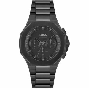Hugo Boss Men’s Chronograph Quartz Black Stainless Steel Black Dial 45mm Watch 1514088
