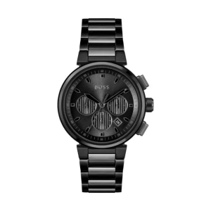 Hugo Boss Men’s Chronograph Quartz Black Stainless Steel Black Dial 44mm Watch 1514001
