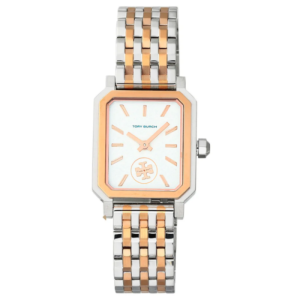 Tory Burch Women’s Quartz Rose Two-Tone Stainless Steel Cream Dial 27mm Watch TBW1509