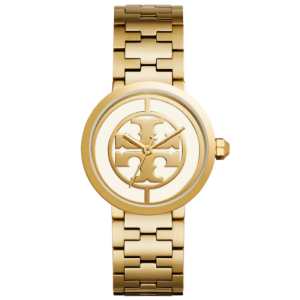Tory Burch Women’s Quartz Gold Stainless Steel Cream Dial 36mm Watch TBW4025 (Shelf Leftover)