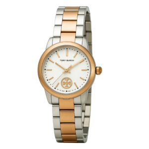Tory Burch Women’s Quartz Two-Tone Stainless Steel Cream Dial 32mm Watch TBW1305