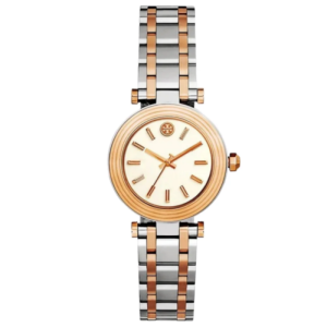 Tory Burch Women’s Quartz Two-Tone Stainless Steel Cream Dial 30mm Watch TBW9011