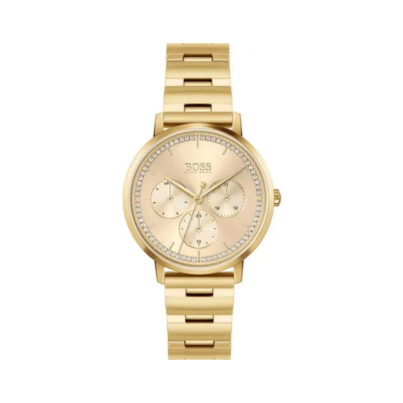 Hugo Boss Women’s Quartz Gold Stainless Steel Gold Dial 36mm Watch 1502572