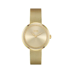 Hugo Boss Women’s Quartz Gold Stainless Steel Gold Dial 36mm Watch 1502547